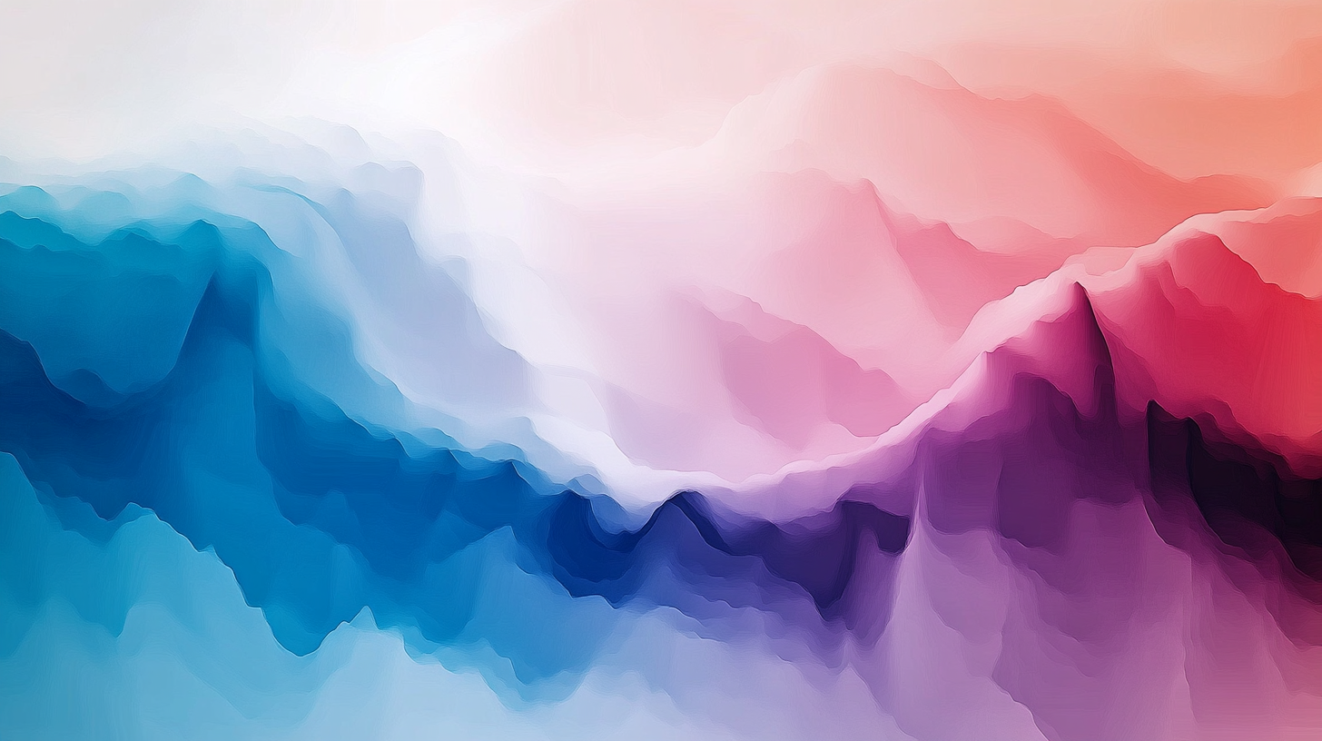 Abstract waves in soft colors