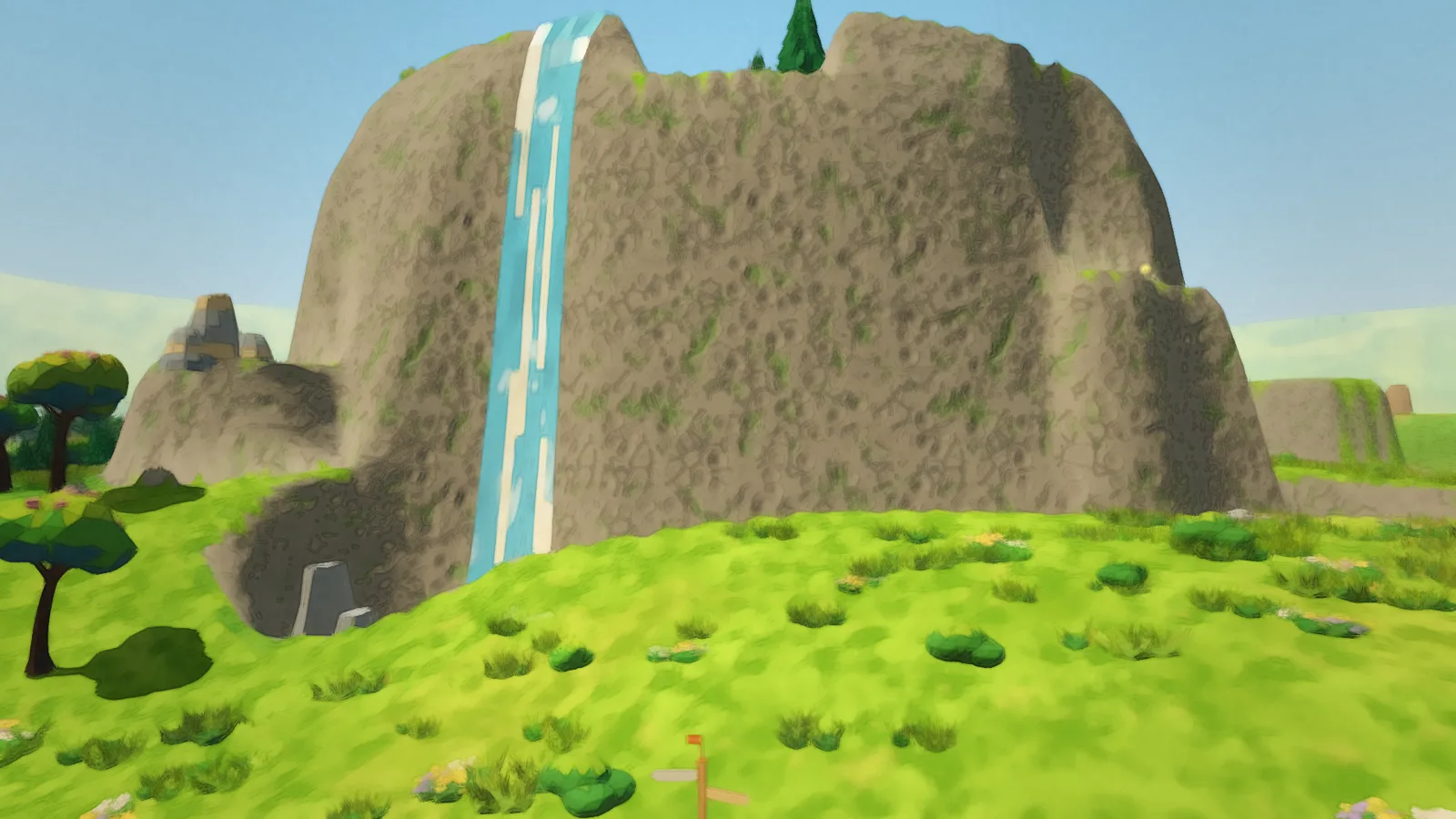 The falls below Crash Hill